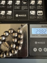 Vintage Taxco Mexico 925 Ball Bead Bracelet Sterling Silver 28 Grams
