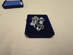 Camrose & Kross Jackie Kennedy Morning Mist Brooch W/ Box & COA