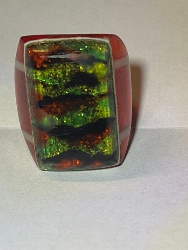 BOB DODD VINTAGE HANDCRAFTED CELLULOID RING