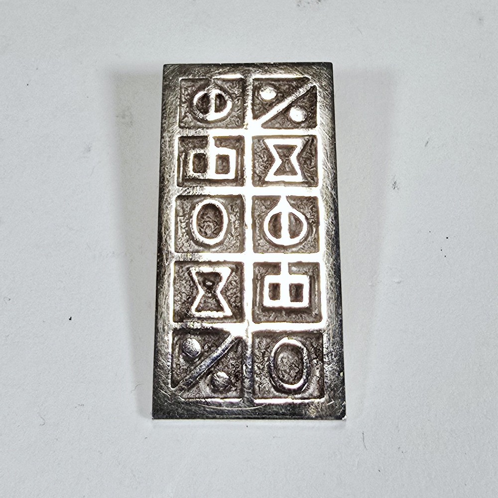 OSWALDO TALLER GUAYASAMIN .900 (90%) Silver Hieroglyphic Ancient Symbols Pendant
