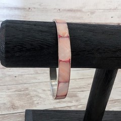 Vintage Bracelet Inlayed Red/Pink Tones