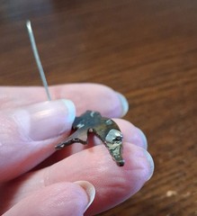 Antique Guilloche Enamel Bluebird Pin Brooch Slight Damage See Pics/Description