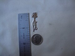 VINTAGE 1970-80s OPENWORK CAT SILHOUETTE STERLING SILVER STAMP 925 PENDANT