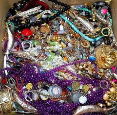 3 Pounds Unsorted Lot Jewelry Old Vintage & Modern Wear Resell & Junk Mixed In