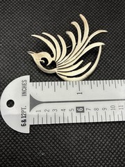 VINTAGE MODERNIST ARJ HECHO EN MEXICO D.F. 925/1000 STERLING SILVER BIRD PIN