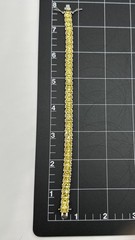 Vintage Ross Simons Silver 925 Canary Yellow Baguette Cut CZ Bracelet 7.5″ long