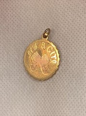 VIntage Jewelry 12KT 12K Gold Filled Charm Pendant Danecraft Its a Girl Baby