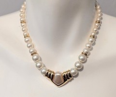 Vtg Costume Jewelry Necklace Signed Lot Faux Pearl Rhinestone Napier Monet Coro