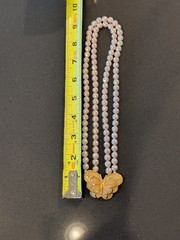 Kenneth Jay Lane KJL Avon Double Strand Faux Pearl Butterfly Necklace N110