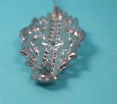 Art Deco Beauty Pot Metal Domed Pave Brooch/Pin 2.9″
