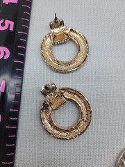 Vintage Earring Lot Of 3 Pierced Loops Studs