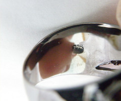 Brutalist Sterling Silver 925 Raw Natural Sapphire Modernist Size 9 Ring