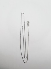 Sterling 925 Silver Vintage Southwest Estate Box Necklace 18.75”in 2.4grams 1mm