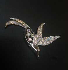1960’S SARAH COVENTRY Bird of Paradise Brooch AB Pin Gorgeous