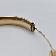 1912 Antique 14k Gold Filled Hinged Bangle Bracelet 7.5″ – Mono, Anna AKR