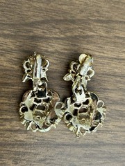 Lot of 3 Vintage Rhinestone Earrings Estate Find Coro & More