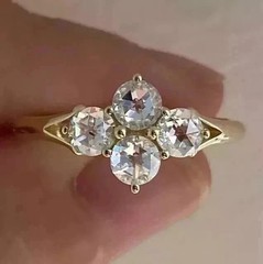 2Ct Round Cut Lab Created Diamond Wedding Women’s Ring 14k Yellow Gold Plated