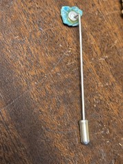 Vintage Turquoise Nugget Stick Pin