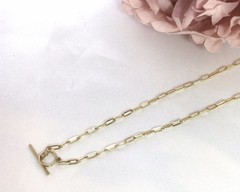 Vintage Jewellery Yellow Gold Chain Necklace Antique Deco Dress Jewelry