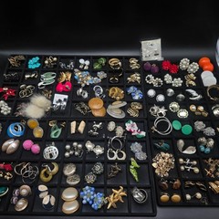 110 Clip On Earring Lot Reseller Lot Bulk Lot Costume Jewelry