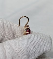 Vintage ~ Now Mixed Lot 5 Pair Gold Tone & Pink Dangle Pierced Earrings