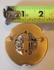 Signed Art Deco 1930’s Mcclelland Barclay Rhinestone Brooch Pin Vintage
