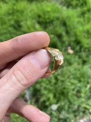 Vintage Uncas 18kt Gold Plated Ring Size 9