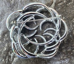 Vintage 5 Brooch Mixed LOT Designers Include Sarah Coventry, Coro, Celebrity NY