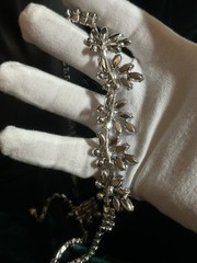 SHERMAN Set Signed Swarovski Aurora Borealis Rhinestones Demi-Parure
