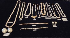 Vintage Mod Faux Pearl Jewlery Lot Of 61. 6lbs+.24 Signed Monet Anne Klein Avon