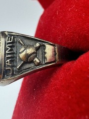 Vintage 2008 AAA state Champ IOLITE stone TROJANS GP school Class Ring 7 Amite c