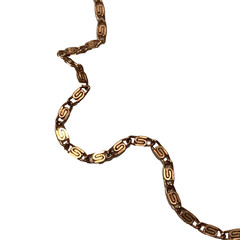 Vintage Bright Copper ‘S’ Snail Necklace Chain Link Dainty 17″