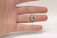 3.85Ct Art Deco Style Lab Created Diamond Engagement 14K Yellow Gold Finish Ring