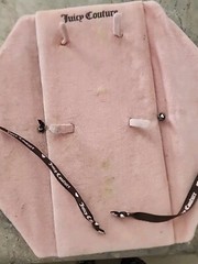 Vintage JUICY COUTURE Blsck & Silver Beaded Necklace NIB