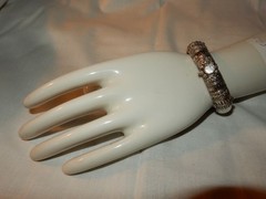 VTG. Hallmark 800 Silver Bangle Bracelet Filigree Detailing 45.0 Grams