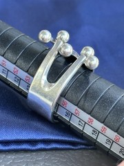 A.G. Ecker Anna Greta Sterling Silver Jester Crown Ring Norway 1960s-70s Vtg