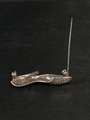 Sterling Silver 925 FAS Art Deco Marcasite High Heel Brooch