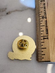 Vtg Rare Pin Brooch Witch Wizard Book Of Spells Pin Moon Stars Conguring O77EUC