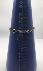 Vtg Michael Anthony Sterling Silver Panther Bracelet signed 7”-6-1/2” / 10.45g