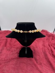 Vintage Carnelian Gemstone Hand-knotted Necklace 20 Inch