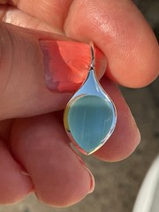 925 Turquoise Dangle Cats Eye Drop Stud Earrings Vintage