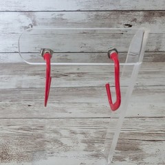 Vintage Earrings for Pierced Ears Unusual Shape Red