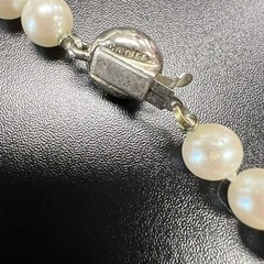 Vintage Carolee Mid Century Double Knotted Signed “Jackie O” Necklace Faux Pearl