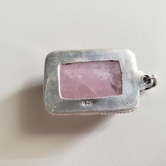 VINTAGE COLLECTIBLE STERLING SILVER 925 PENDANT, 1.5″ GENUINE STONE