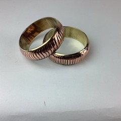 Lot of 5 Vintage Boho Bracelets, Stone, Leather, Brass, Copper