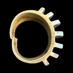 Anna Greta Eker for PLUS Norway Sterling Silver “Ridged” Modernist Ring