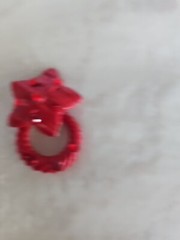 VTG Jeff Lieb Clip Earrings Red Star Rhinestone One Of A Kind Custom Handmade
