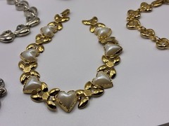 Large Vintage Heart Lot of Necklaces, Bracelets, Brooch’s, Earrings & a Ring 42