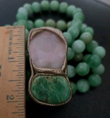 ESTROSIA Milano Italy Semi-precious Gemstone Multi-strand Bracelet