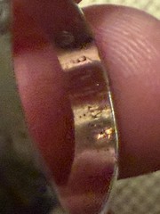 Vintage White Gold Plated Art Deco Men’s Ring, Hallmarked 8.75